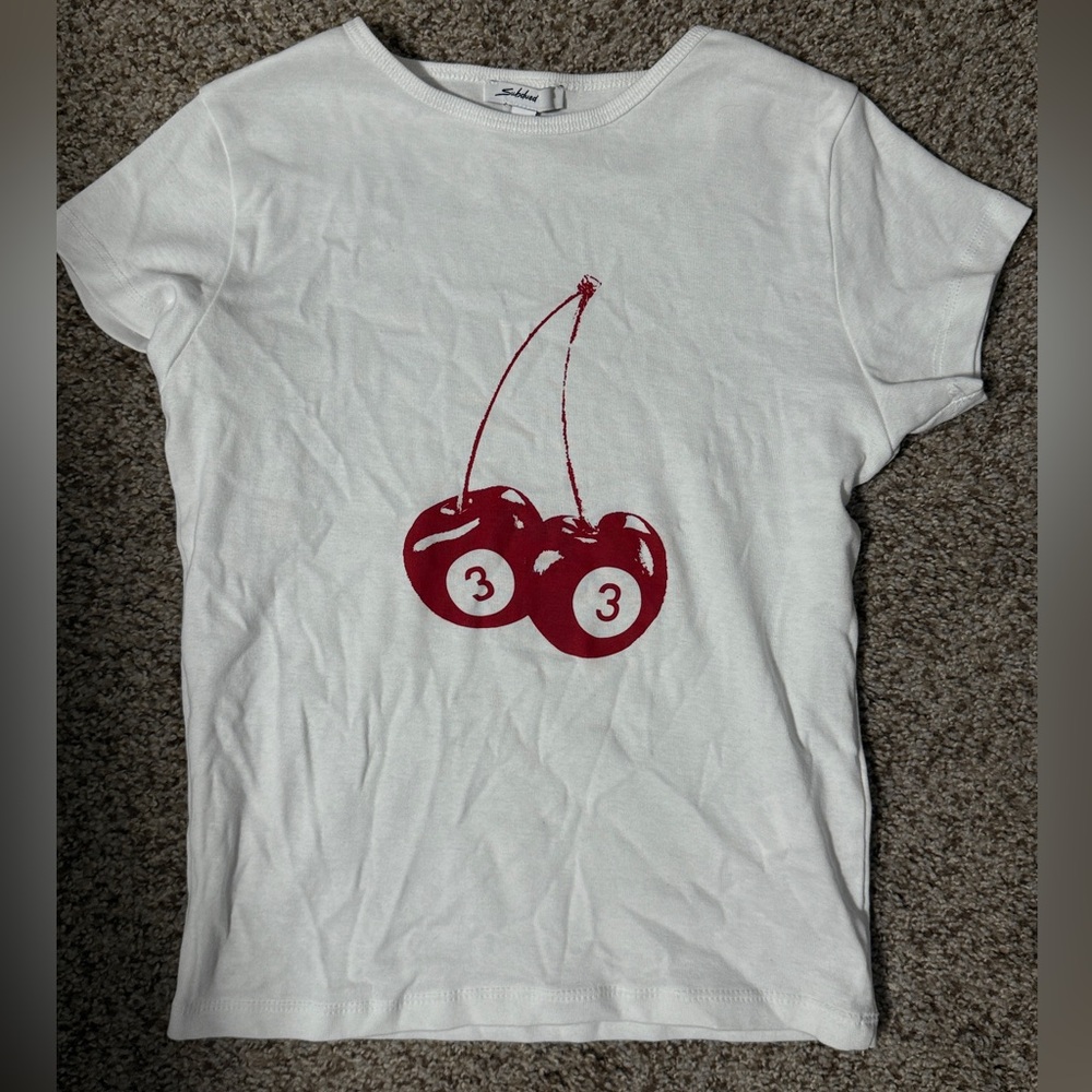 subdued cherry tshirt